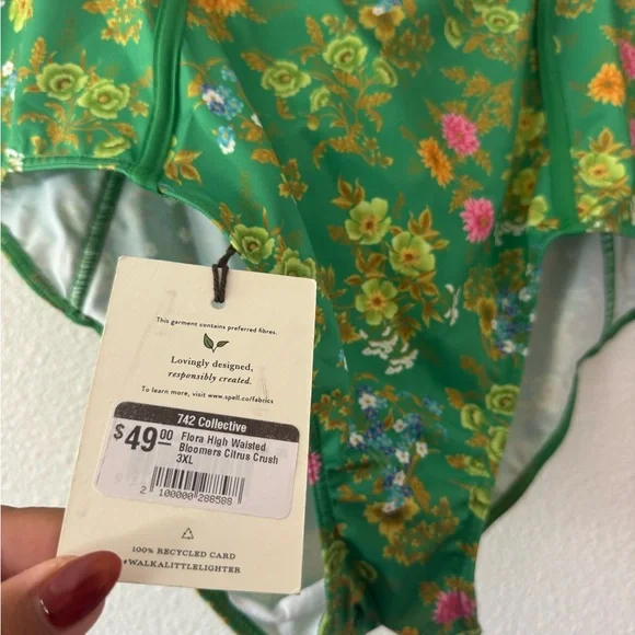 Spell Green Floral Bikini Bottoms - Picture 3 of 4